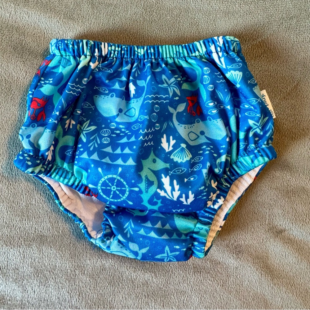 Play Blue Ocean Print Baby Swim Diaper